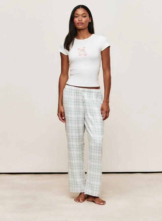 UNDIZ Checked jersey trousers
